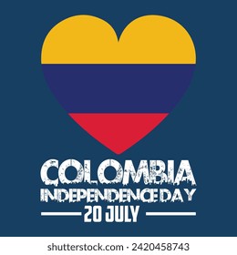 happy 20th of july colombia independence day landscape banner for social media post with abstract gradient background design4