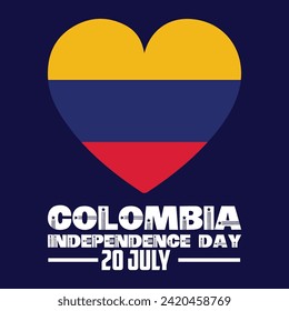 happy 20th of july colombia independence day landscape banner for social media post with abstract gradient background design4