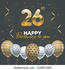 1,866 Happy 26th Birthday Stock Vectors, Images & Vector Art | Shutterstock