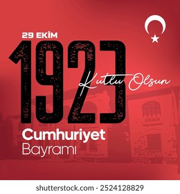 Happy 29 October Republic Day in Turkey. (Turkish Translation: 29 Ekim Cumhuriyet Bayrami Kutlu Olsun.)