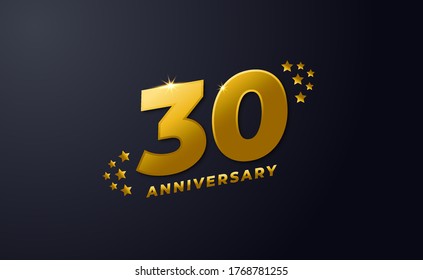 Happy 30th Anniversary Background Template