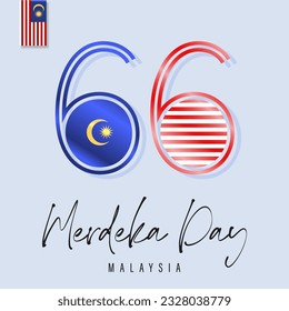 Happy 31st August Malaysia Independence Day Vector Illustration. 