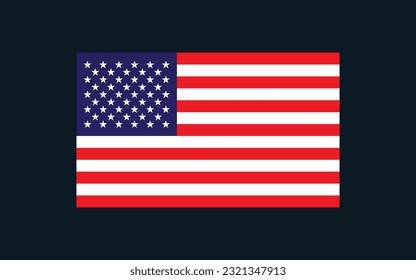 HAPPY 4 Th Independent day United states of america. American flag illustration vector design template