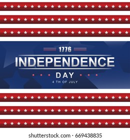 Happy 4 th of July . Happy Independence Day United States of America . Usable for greeting card, banner , Flyer and Poster . 