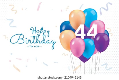 3,334 44 Birthday Images, Stock Photos & Vectors | Shutterstock