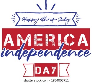 happy 4th of July - America independence day concept design - USA independence day design