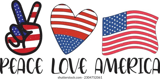 Happy 4th of July American Independence Day Patriotic Colorful Design on White Background. Funny US Flag Embedded Sublimation Graphic Template for Print on Demand Business and Printing Industry