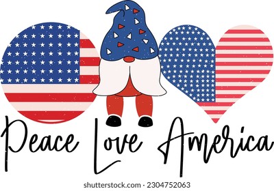 Happy 4th of July American Independence Day Patriotic Colorful Design on White Background. Funny US Flag Embedded Sublimation Graphic Template for Print on Demand Business and Printing Industry