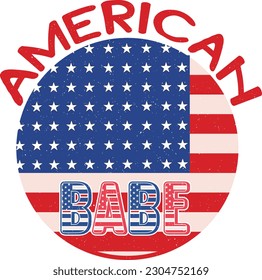 Happy 4th of July American Independence Day Patriotic Colorful Design on White Background. Funny US Flag Embedded Sublimation Graphic Template for Print on Demand Business and Printing Industry