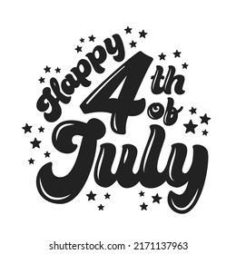 Happy 4th of July, 4th of July Banner, Fourth of July, Holiday Banner, Independence Day Background, Vector Illustration for Flyers, Greetings Cards, Posters, Banners, Announcements	