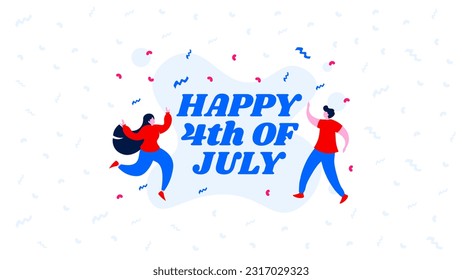 Happy 4th Of July Banner Template