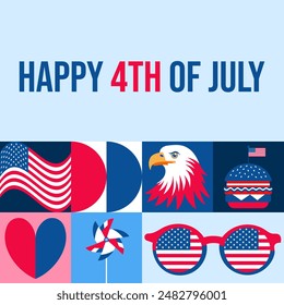 Happy 4th of July Celebration Card: Patriotic Greetings