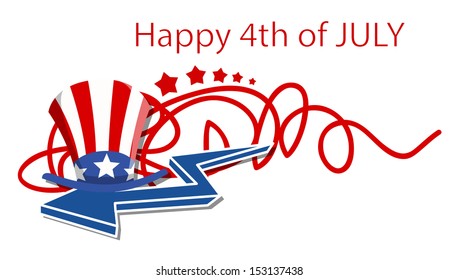 happy 4th of july design