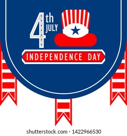 Happy 4th of July graphic design - Vector