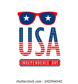 Happy 4th of July graphic design - Vector