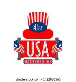 Happy 4th of July graphic design - Vector