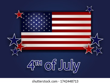 Happy 4th of July - Independence Day Vector Design - July Fourth