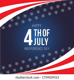 Happy 4th of july independence day greeting, can be used as banner
social media, greeting card and background