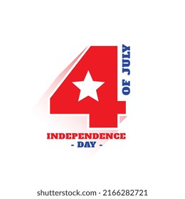 happy 4th of july independence day banner in number overlay design 