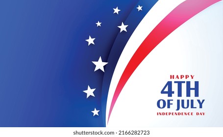 happy 4th of july independence day stylish american flag 