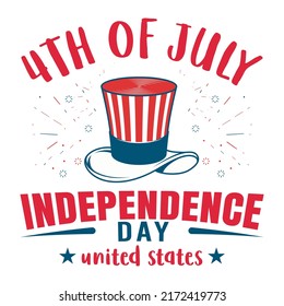 Happy 4th July Independence Day United States of America