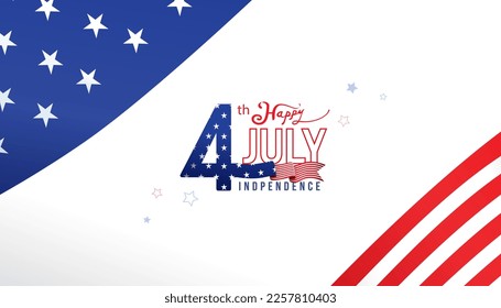 Happy 4th of July independence day celebrations background.