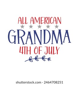 Happy 4th of July - Independence Day of USA - cute hand drawn doodle lettering postcard. Lettering for poster t-shirt design.