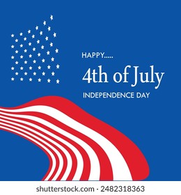 Happy 4th of July Independence Day illustration vector based