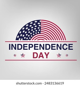 Happy 4th of July, independence day of USA. greeting card, background, banner american national flag. Vector illustration