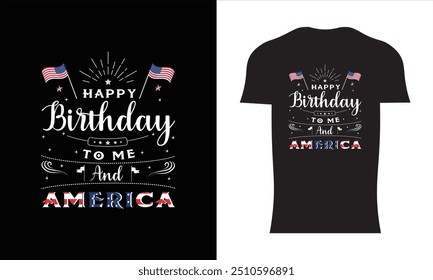 Happy 4th July Independence Day T-Shirt Design 