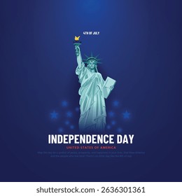 Happy 4th of July Independence day USA Background Design Vector illustration EPS10.