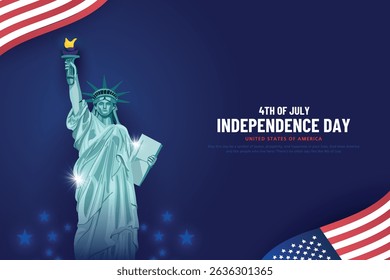 Happy 4th of July Independence day USA Background Design Vector illustration EPS10.