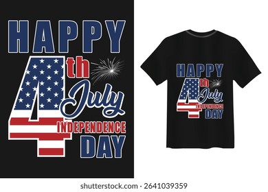 Happy 4th of july independence day t shirt design