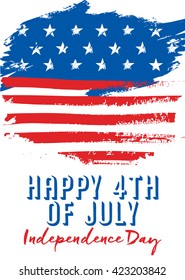 Happy 4th of July - Independence Day Vector Design - July Fourth