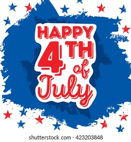 Fourth July Big Sale Banner Usa Stock Vector (Royalty Free) 440570233