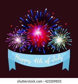 Happy 4th of July, Independence Day Vector Design, usa