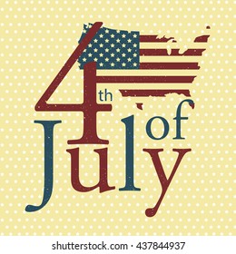 Happy 4th of July. Independence Day. Vector illustration
