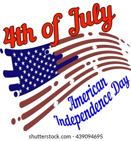 Happy 4th of July - Independence Day Vector Design - July Fourth