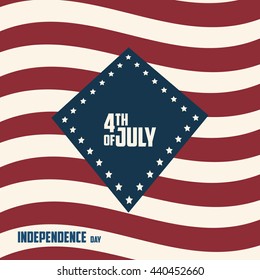 Happy 4th of July. Independence Day Vector Design.