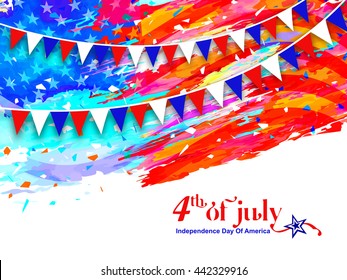 Happy 4th Of July, Independence Day Of United States Of America (U.S.A) design