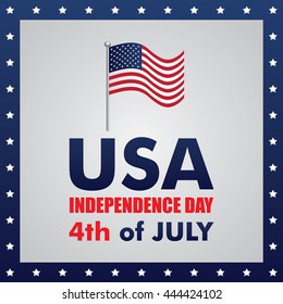 Happy 4th of July - Independence Day Vector Design - July Fourth