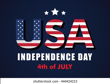 Happy 4th of July - Independence Day Vector Design - July Fourth