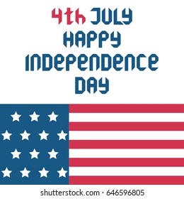 Happy 4th of July. Independence Day. Vector illustration