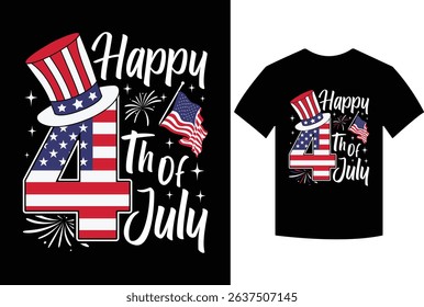 Happy 4th Of July Patriotic American Flag USA Men Women Kids T-Shirt, Fourth Of July Outfits Men Women Boys Girls Kids, happy 4th july