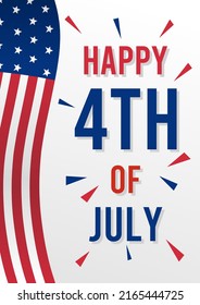 happy 4th of july poster to celebrate and commemorate american independence day