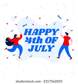 Happy 4th Of July Social Media Post Template