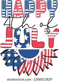 Happy 4th of July Sublimation Bundle. Funny Independence Day US Patriotic Graphics for Printing on T-shirt, Mug, Pillow, Bag and more.