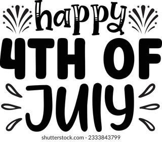 Happy 4th of July SVG Design