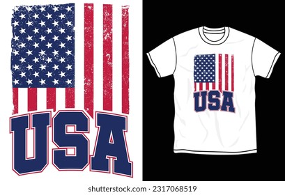 Happy 4th of July t shirt design, Independence day T-shirt, US Veteran shirt design, USA flag, American, Quotes, Typographic tshirt, Fully editable and printable Vector graphic.