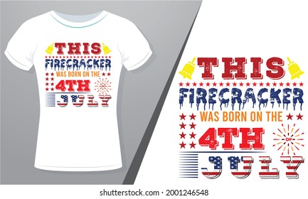 Happy 4th of July t shirts design, Vector graphic, typographic T-Shirt Design Template Royalty Free.